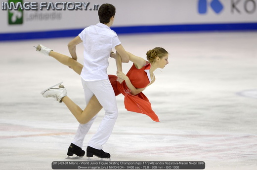 2013-03-01 Milano - World Junior Figure Skating Championships 1778 Alexandra Nazarova-Maxim Nikitin UKR